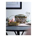 Блюдо фарфоровое с бронзовой ручкой Paradise Dish with Handle варинант исполнения - 2 | Loft Concept в Кирове