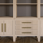 Модульный стеллаж Primo из трех составных элементов Светлый дуб варинант исполнения - 6 | Loft Concept в Кирове