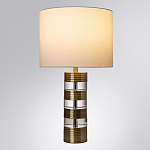 Настольная лампа с цилиндрическим основанием и белым абажуром Crystal Harmony  варинант исполнения - 1 | Loft Concept в Кирове