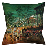 Подушка декоративная Париж ночной Impressionism in Art варинант исполнения - 1 | Loft Concept в Кирове