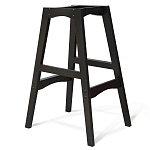 Барный стул со спинкой и подлокотниками на 4-х деревянных ножках Douglas Rhombus Бирюзовый Велюр варинант исполнения - 3 | Loft Concept в Кирове