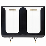 Черно-белый распашной комод Accordo варинант исполнения - 1 | Loft Concept в Кирове