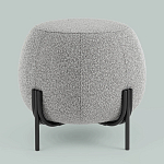Пуф в ткани букле серого цвета Pikelet варинант исполнения - 2 | Loft Concept в Кирове