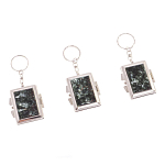 Зеркало брелок складное двухстороннее из натурального камня Серафинит Stone Mirrors варинант исполнения - 4 | Loft Concept в Кирове