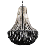 Люстра каплевидной формы украшенная круглыми бусинами Gradient Chandelier Black White варинант исполнения - 2 | Loft Concept в Кирове