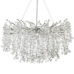 Люстра с хрустальными подвесками на металлических ветках Fairytree Light Silver Chandelier 18 варинант исполнения - 1 | Loft Concept в Кирове