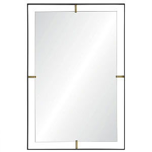 Зеркало прямоугольное в черной раме Gwendelyn