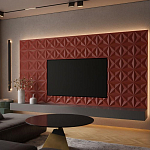 Гипсовая 3D панель с принтографией PM-11 варинант исполнения - 1 | Loft Concept в Кирове