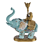 Подсвечник в виде слона из фарфора с бронзовыми элементами Elephant in the Garden of Eden варинант исполнения - 1 | Loft Concept в Кирове