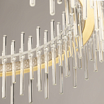 Люстра круглая с прозрачными стеклянными трубками 51 см Nembus варинант исполнения - 8 | Loft Concept в Кирове