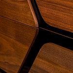 Высокий комод с узором из шпона на фасаде Sahara варинант исполнения - 5 | Loft Concept в Кирове