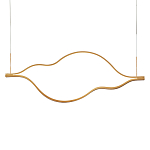 Подвесной светильник волнообразный изогнутый на двух тросах 103 см Spiral Lighting варинант исполнения - 1 | Loft Concept в Кирове