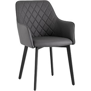 Стул Seoul Chair Серая Экокожа