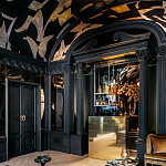 Обои ручная роспись в стиле Арт-деко Symphony Original colourway on Flint silk dupion варинант исполнения - 4 | Loft Concept в Кирове