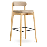 Барный стул из массива ясеня Elegant Ash Shape варинант исполнения - 3 | Loft Concept в Кирове