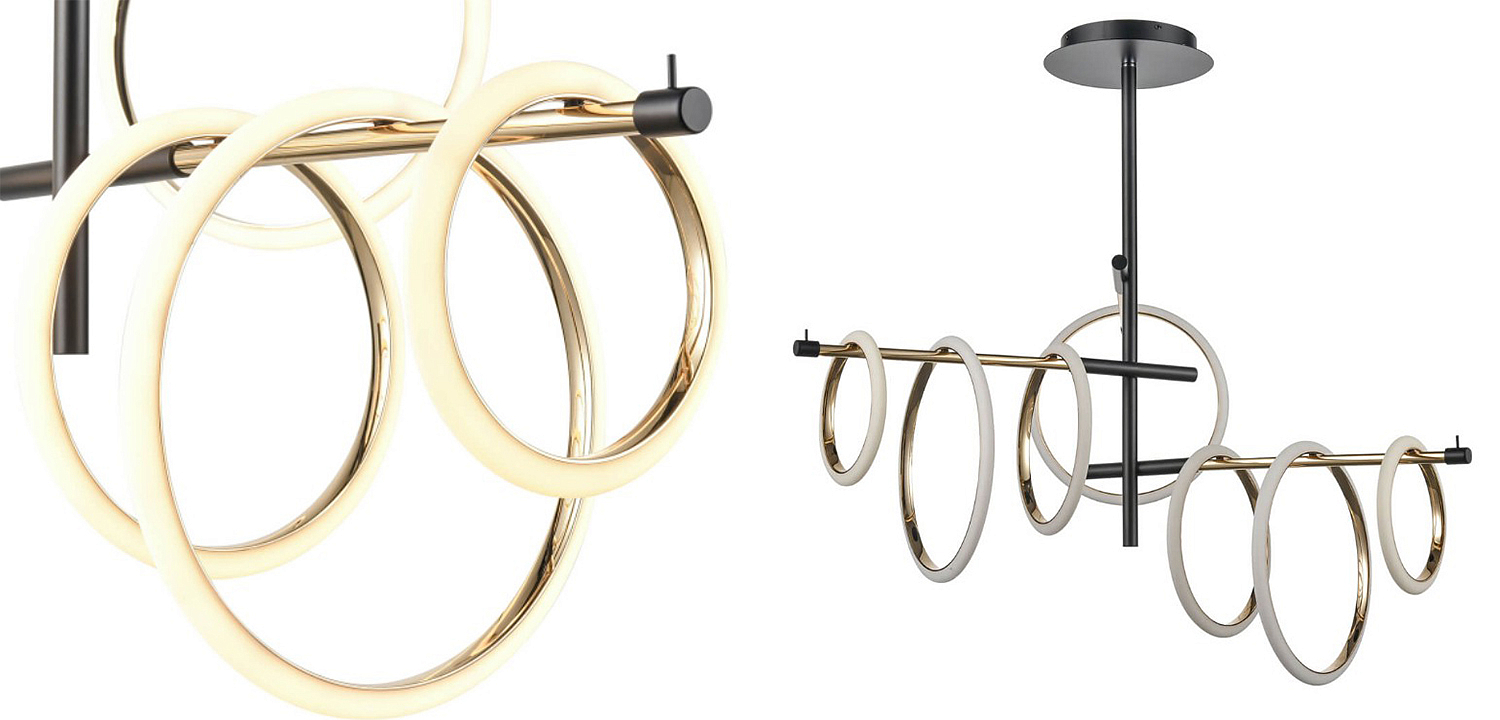 Люстра Jessenia Rings Chandelier 7 Люстра Jessenia Rings Chandelier 7 - Loft-Concept в Кирове