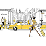 Megan Hess. New york: through a fashion eye варинант исполнения - 2 | Loft Concept в Кирове