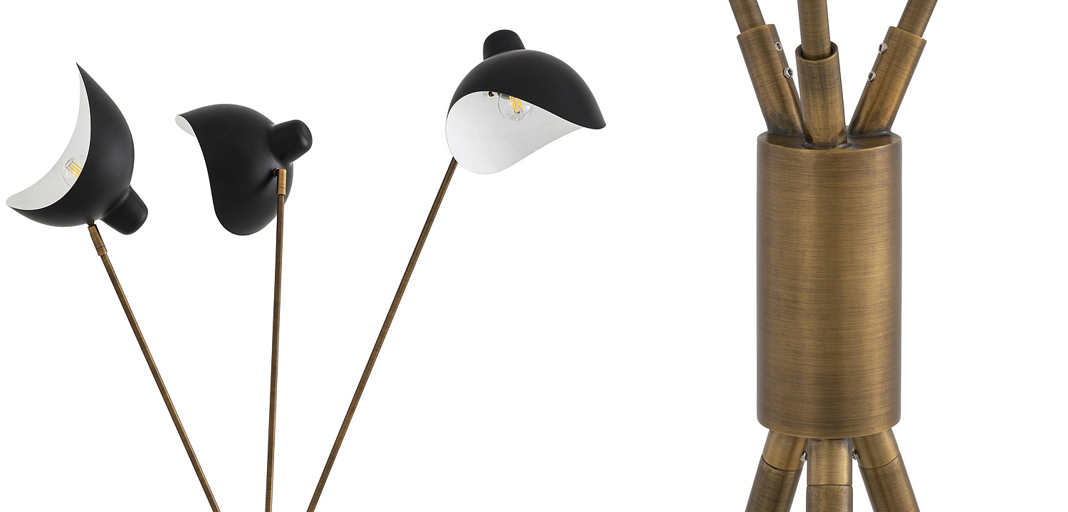 Торшер Eichholtz Floor Lamp Costner Торшер Eichholtz Floor Lamp Costner - Loft-Concept в Кирове