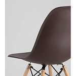 Пластиковый стул на ножках из массива бука Eames Brown варинант исполнения - 3 | Loft Concept в Кирове