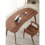 Стол рабочий округлой формы с ящиком  Working Moonnut Table варинант исполнения - 6 | Loft Concept в Кирове