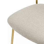 Стул барный широкой полукруглой спинкой на золотистых ножках Chair Smooth Shapes варинант исполнения - 5 | Loft Concept в Кирове