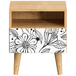 Прикроватная тумба с изображением на ящике Elise Nightstand варинант исполнения - 12 | Loft Concept в Кирове