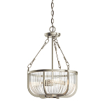 Люстра подвесная с чашеобразным плафоном из прозрачных стеклянных прутьев Kichler варинант исполнения - 1 | Loft Concept в Кирове