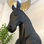 Horse Statue Floor Lamp Большой светильник Черная Лошадь варинант исполнения - 4 | Loft Concept в Кирове