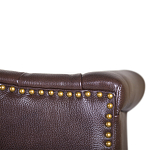 Диван из натуральной кожи на 4-х деревянных ножках из массива бука Thomas Seating brown варинант исполнения - 5 | Loft Concept в Кирове