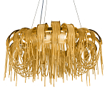 Люстра круглая подвесная с металлическими дугами и длинными цепочками 80 см Atlantis Chain варинант исполнения - 15 | Loft Concept в Кирове