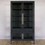 Витрина Primo со стеклянными фасадами и 2 ящиками Черный дуб варинант исполнения - 1 | Loft Concept в Кирове