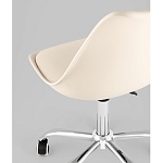 Офисный стул на металлическом основании EGGERY Beige пластик варинант исполнения - 3 | Loft Concept в Кирове