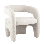 Кресло дизайнерское для лаунж зоны жемчужного цвета Pearl Lounge варинант исполнения - 10 | Loft Concept в Кирове