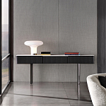 Консоль чёрная с 3-мя выдвижными ящиками Lou варинант исполнения - 3 | Loft Concept в Кирове