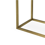 Консоль прямоугольная на золотом каркасе с 2-мя ящиками Warwick варинант исполнения - 3 | Loft Concept в Кирове