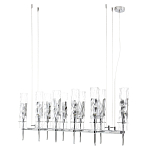 Люстра подвесная прямоугольная с 10-ю цилиндрическими плафонами LIAISON варинант исполнения - 5 | Loft Concept в Кирове