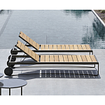 Шезлонг на металлическом каркасе с регулируемой спинкой GUELL Sunbed варинант исполнения - 3 | Loft Concept в Кирове