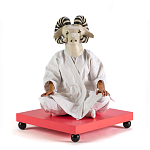 Дизайнерский кофейный стол на круглых ножках Poltronova T02 Pink Coffee Table варинант исполнения - 4 | Loft Concept в Кирове