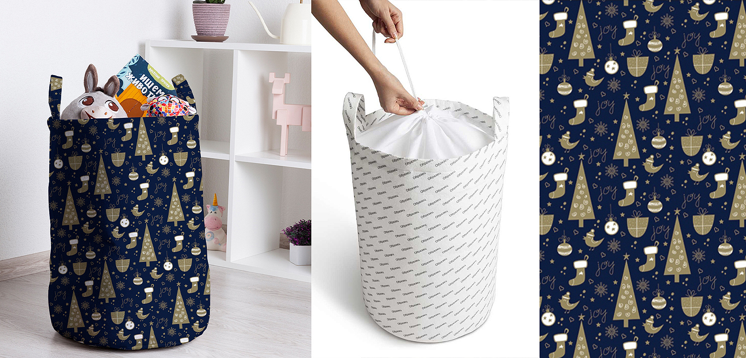 Корзина New Year Pattern Basket Корзина New Year Pattern Basket - Loft-Concept в Кирове