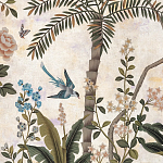 Обои ручная роспись Siam White Metal варинант исполнения - 4 | Loft Concept в Кирове