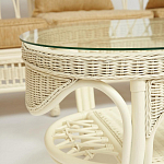 Комплект уличной мебели из ротанга Clara белый варинант исполнения - 9 | Loft Concept в Кирове