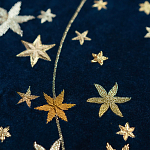 Обои с вышивкой ручной работы Cosmos Original colourway on velvet варинант исполнения - 2 | Loft Concept в Кирове