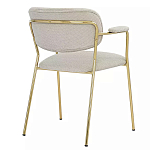 Стул Singer Chair с подлокотниками серый на золотистых ножках варинант исполнения - 3 | Loft Concept в Кирове