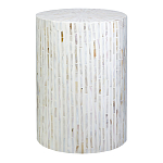 Столик с инкрустацией с перламутровым узором Dominic White варинант исполнения - 1 | Loft Concept в Кирове