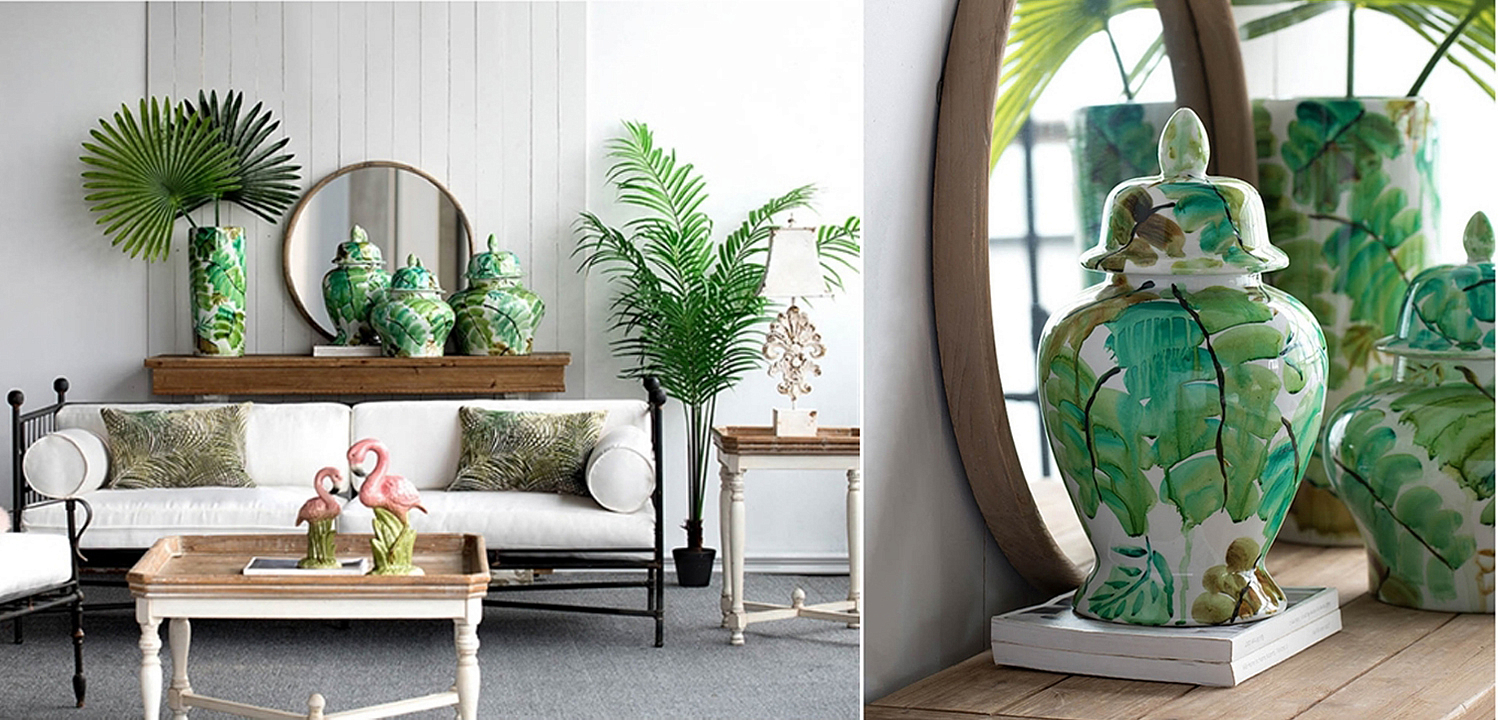 Ваза Vase Green Leaves 43 Ваза Vase Green Leaves 43 - Loft-Concept в Кирове