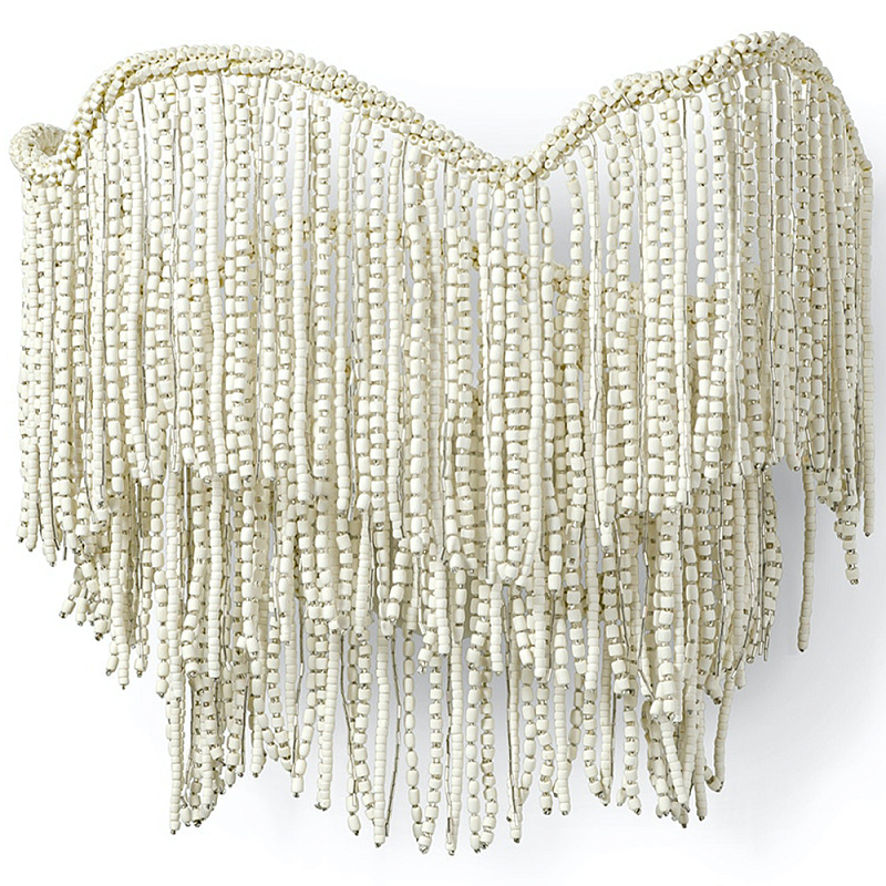 Бра Cream Color Beads Fringe Wall Lamp Кремовый Бра Cream Color Beads Fringe Wall Lamp Кремовый в Кирове | Loft Concept