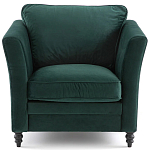 Кресло с обивкой из хлопкового велюра Porter Green Armchair варинант исполнения - 2 | Loft Concept в Кирове