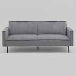 Диван современный вельветовый прямой Worcester Серый варинант исполнения - 2 | Loft Concept в Кирове