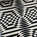 Мебельная ткань Жаккард черно-белый принт 145 см T3-78 варинант исполнения - 1 | Loft Concept в Кирове