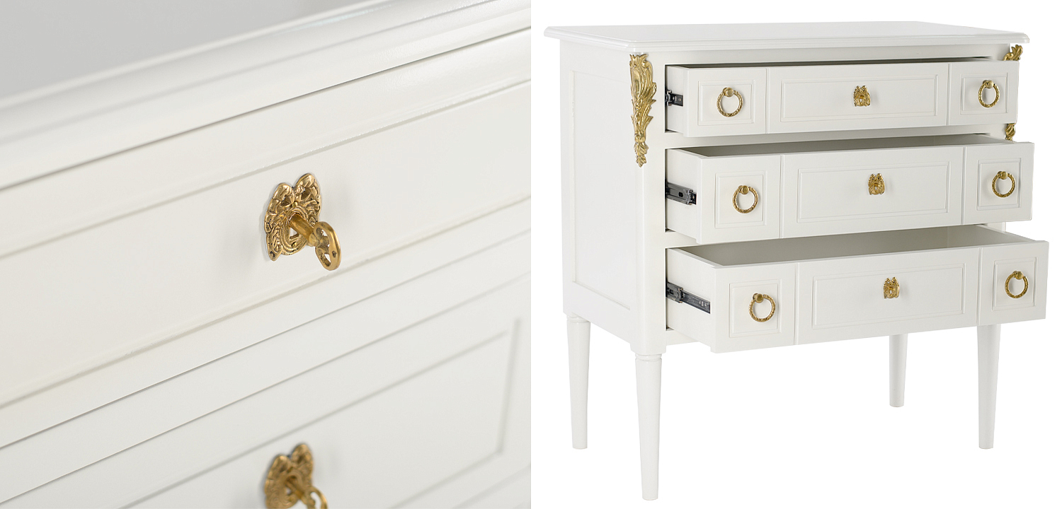 Комод белый L.XV CHEST OF DRAWERS Aurore Комод белый L.XV CHEST OF DRAWERS Aurore - Loft-Concept в Кирове